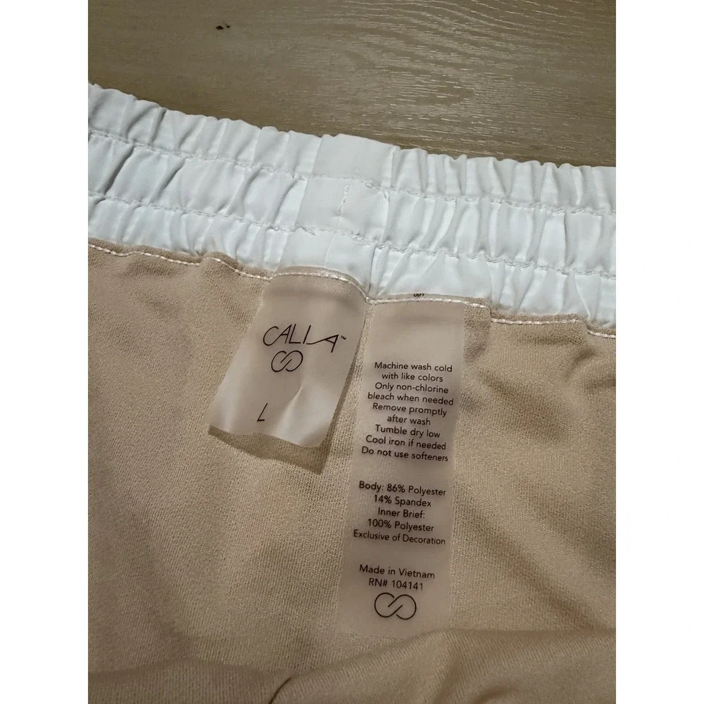 Calia Mid Rise Infinity Short Run Collection Pure White 3
